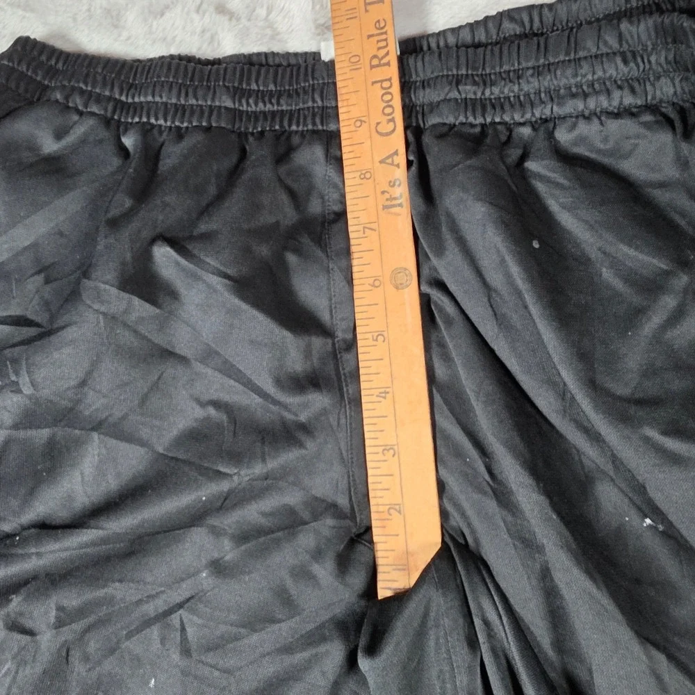 Adidas Track Pants Mens Medium Black Climalite Striped Distressed Paint Splatter
